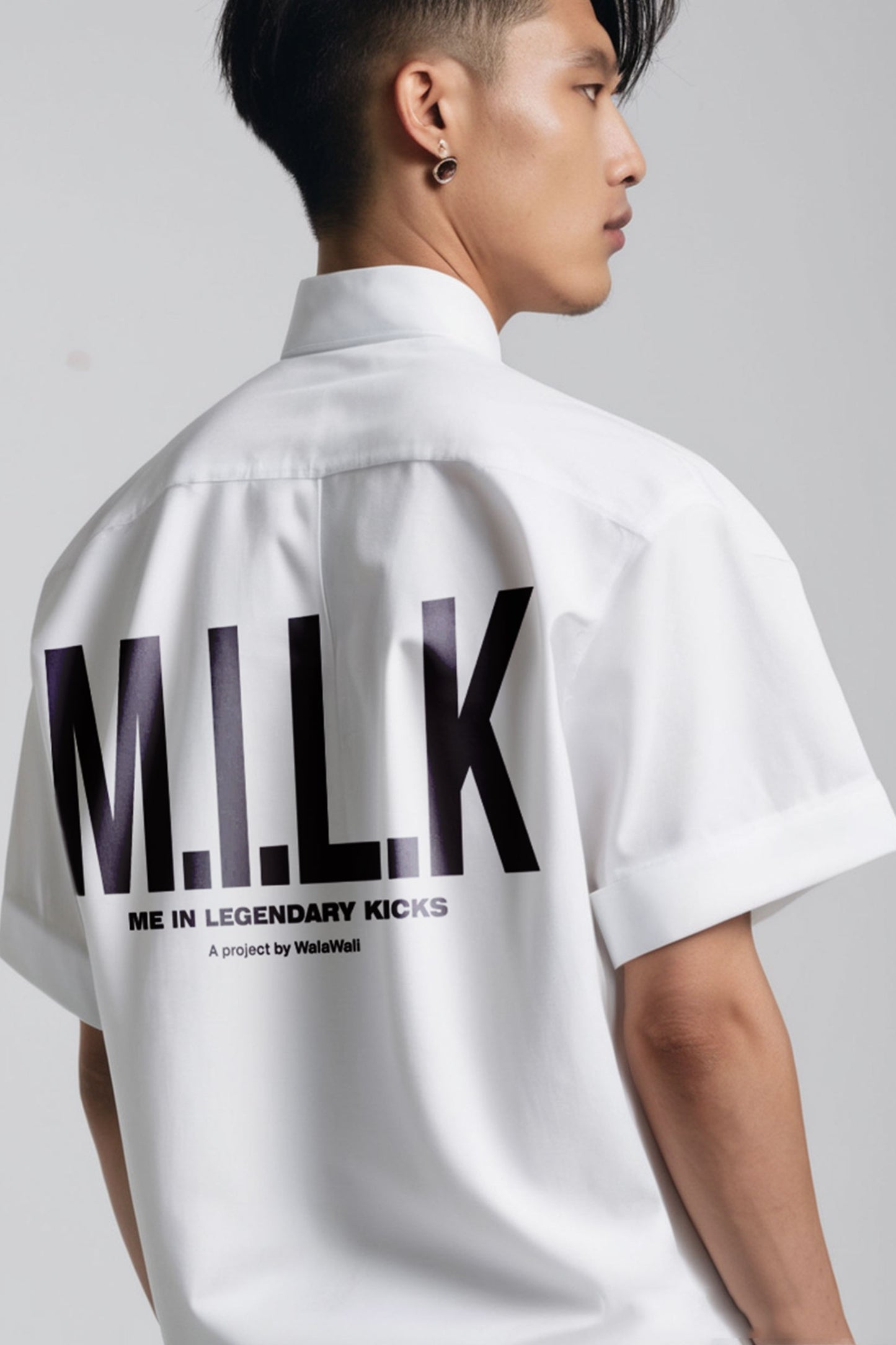 'GOAT MILK' Cuban Collar Shirt (Tencel)