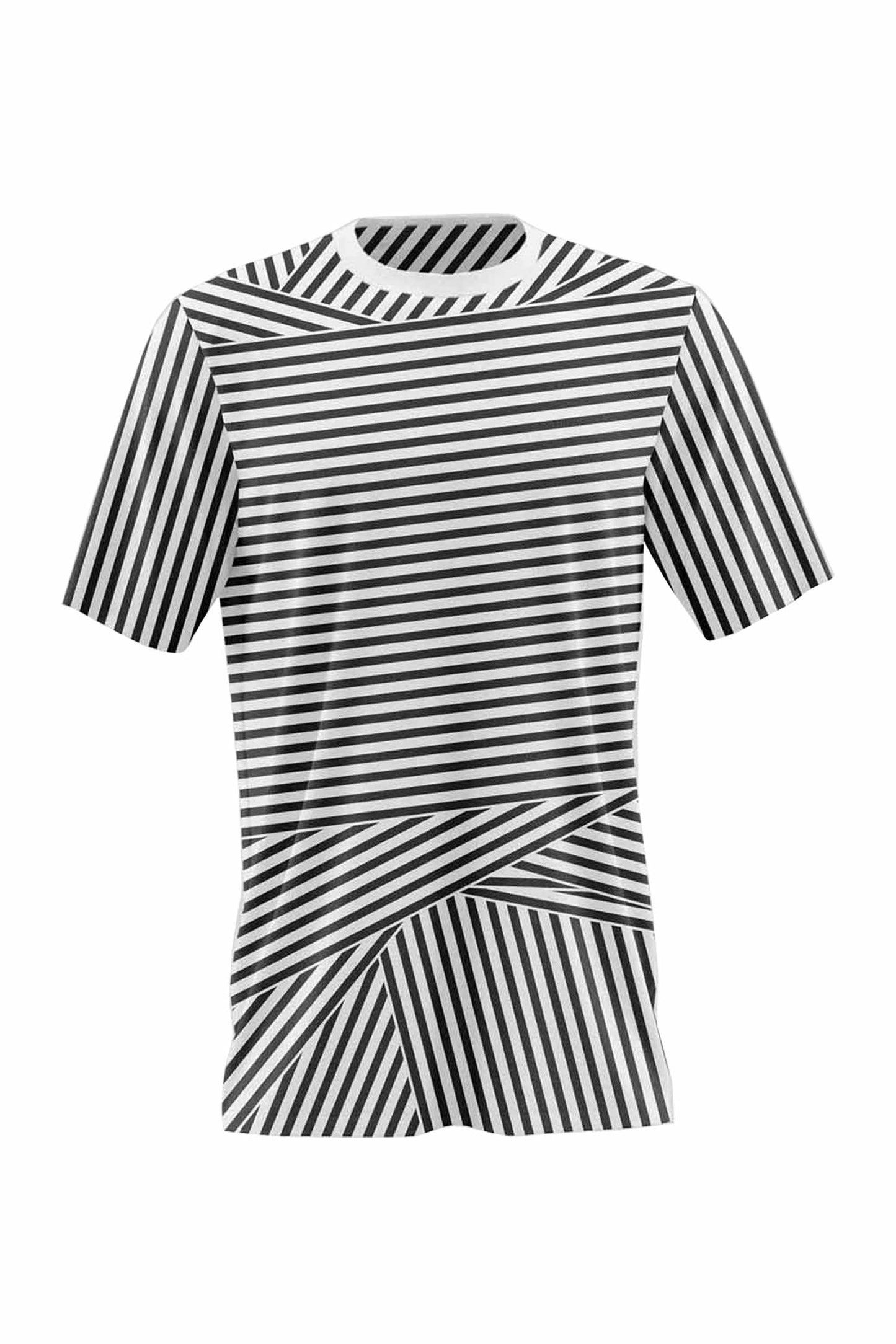 'Optical Stripe' Skinny fit top